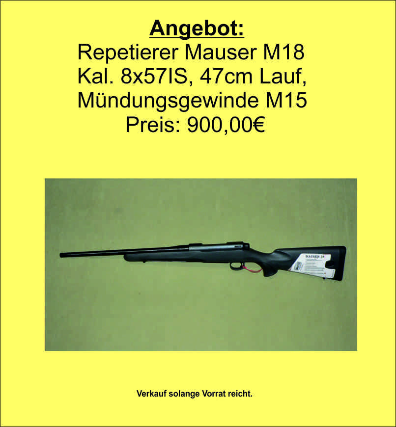 Angebot Mauser M18